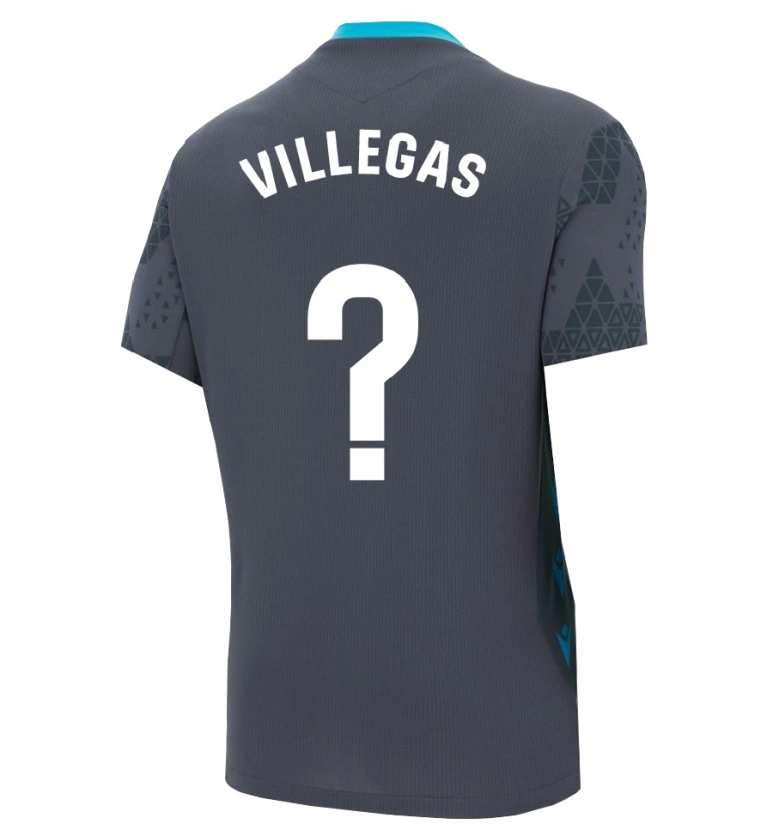 Danxen Women Sergio Villegas #0 Dark Gray Black Goalkeeper Jersey 2025/26 T-Shirt