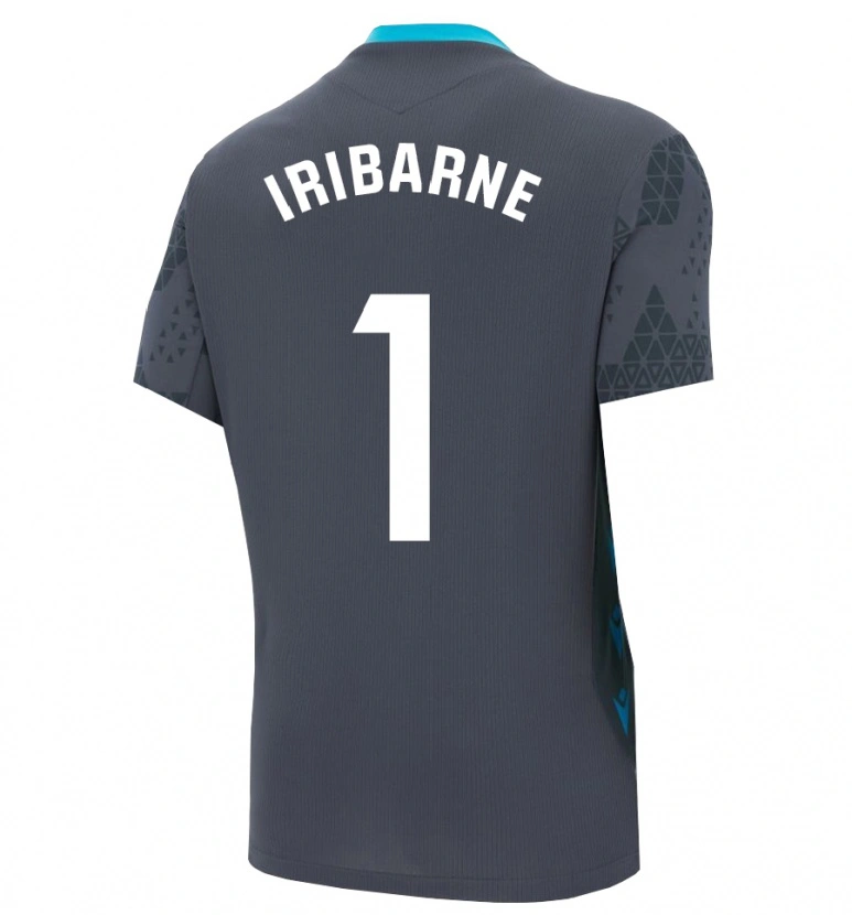 Danxen Women Bruno Iribarne #1 Dark Gray Black Goalkeeper Jersey 2025/26 T-Shirt