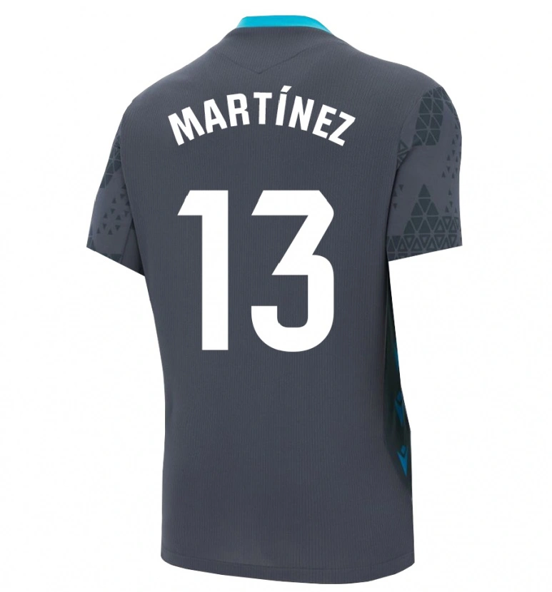 Danxen Women Fernando Martínez #13 Dark Gray Black Goalkeeper Jersey 2025/26 T-Shirt
