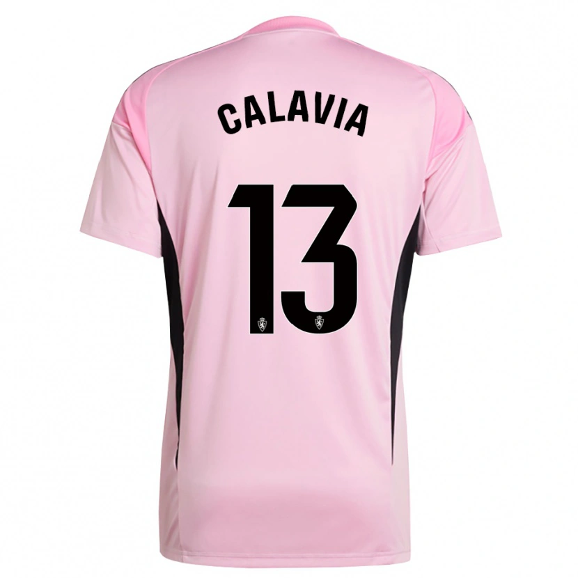 Danxen Women Carlos Calavia #13 Light Pink Black Goalkeeper Jersey 2025/26 T-Shirt