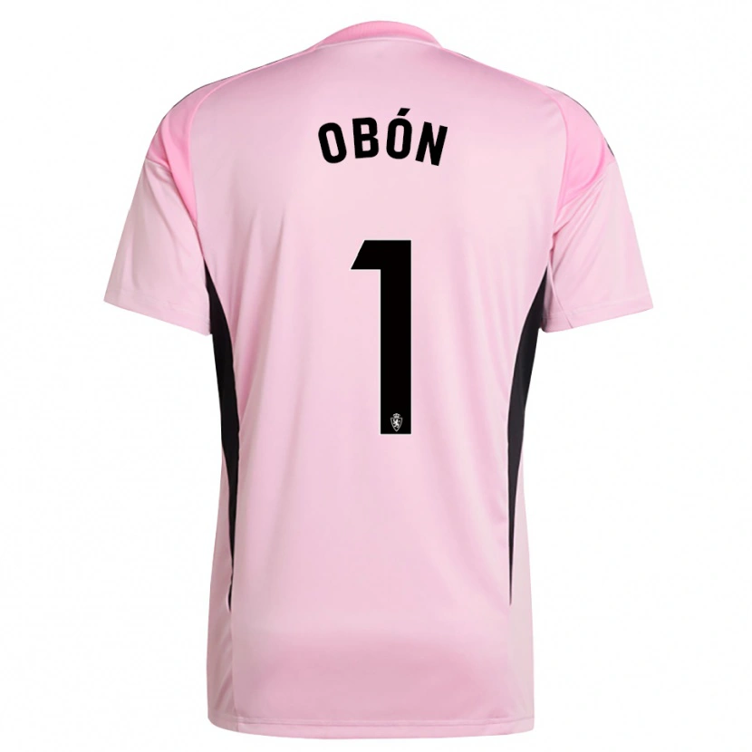 Danxen Women Manuel Obón #1 Light Pink Black Goalkeeper Jersey 2025/26 T-Shirt