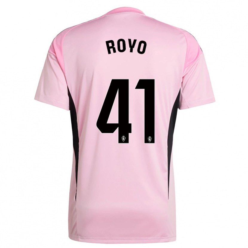 Danxen Women Eduardo Royo #41 Light Pink Black Goalkeeper Jersey 2025/26 T-Shirt