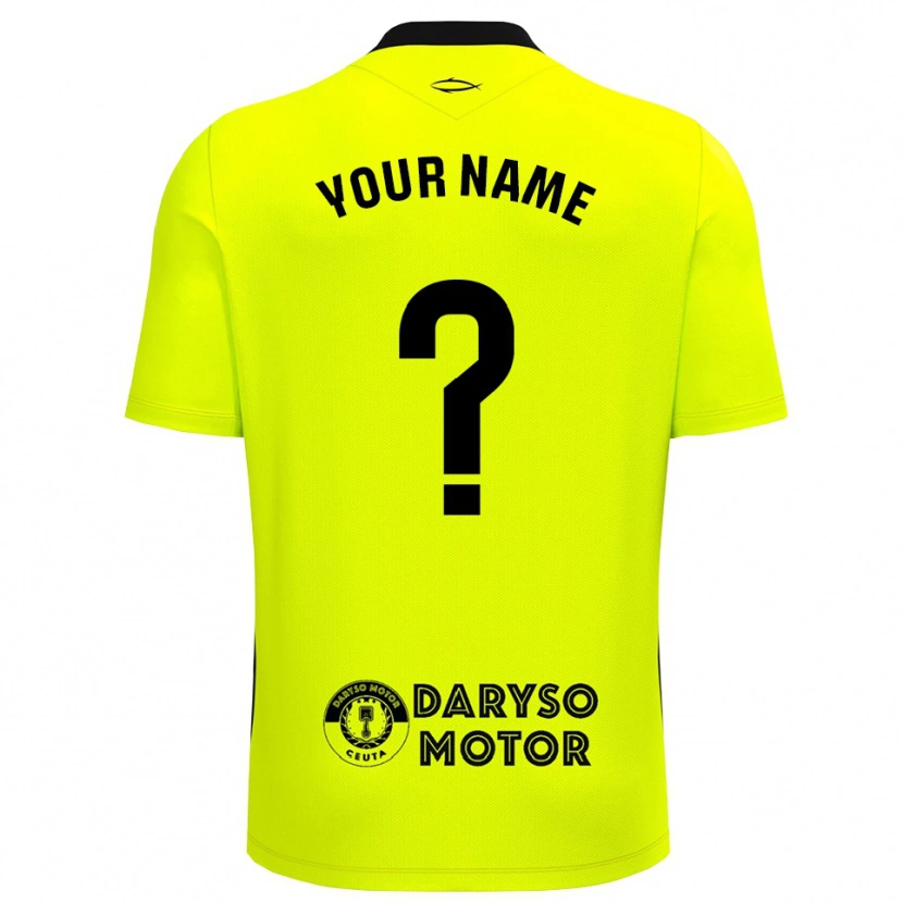 Danxen Women AD Ceuta Yellow Green Black Goalkeeper Jersey 2025/26 T-Shirt
