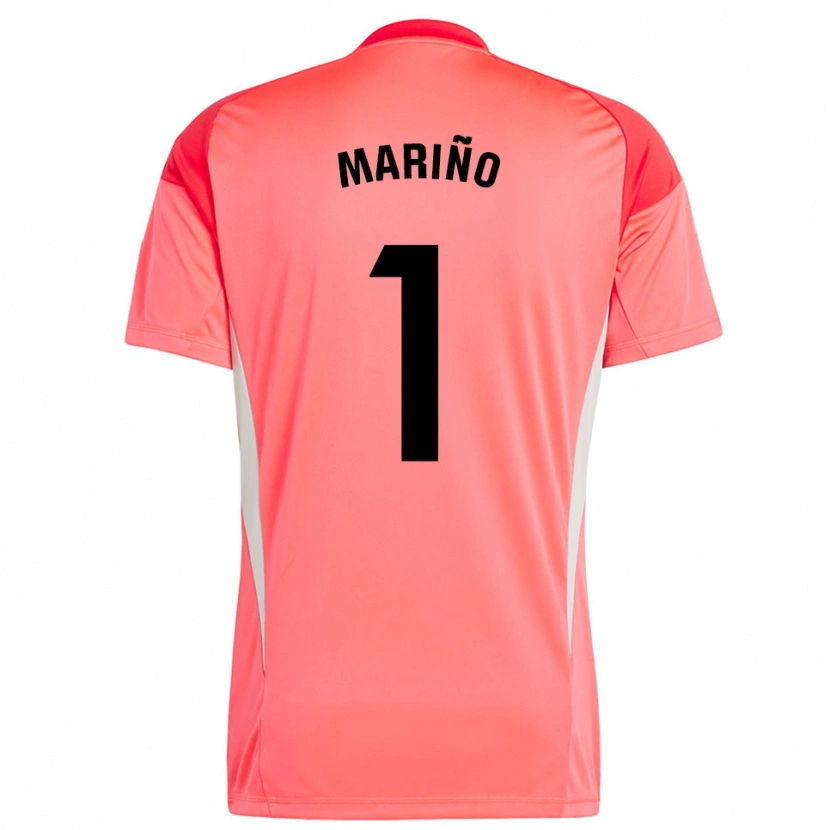 Danxen Women Diego Mariño #1 Orange Red Goalkeeper Jersey 2025/26 T-Shirt