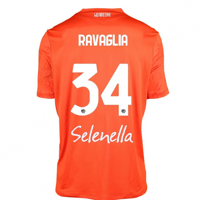 Danxen Women Federico Ravaglia #34 Orange Black White Goalkeeper Jersey 2025/26 T-Shirt