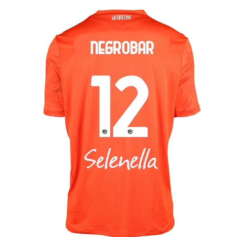 Danxen Women Lucas Negrobar #12 Orange Black White Goalkeeper Jersey 2025/26 T-Shirt
