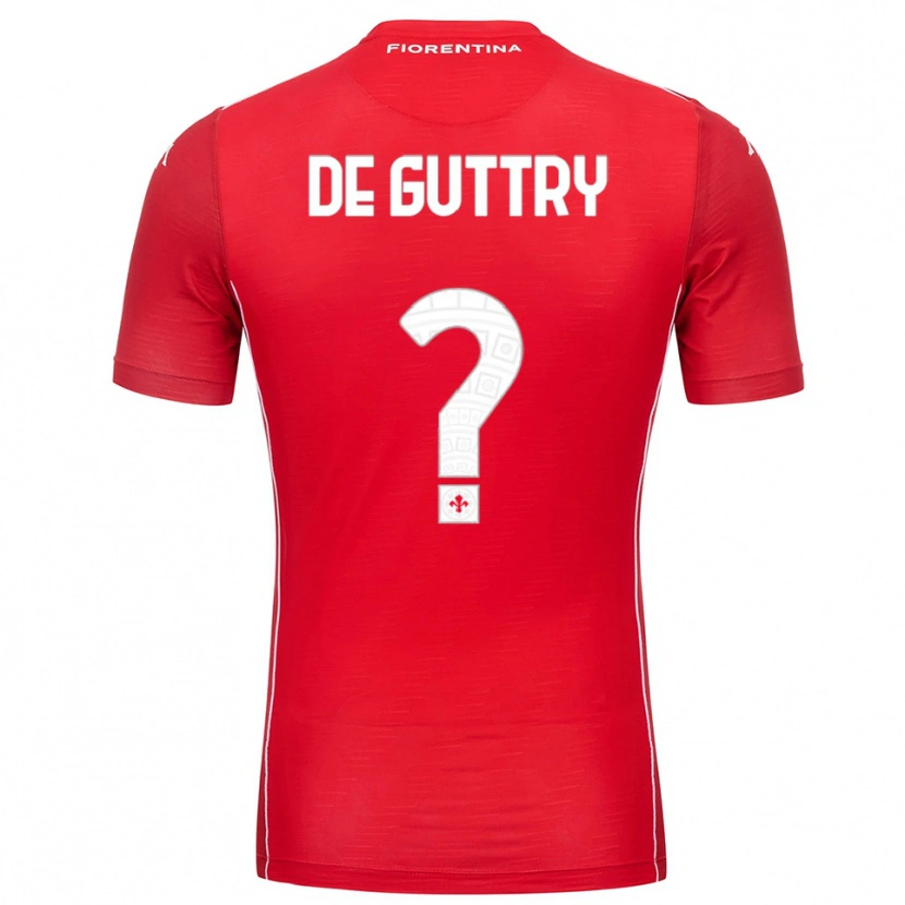 Danxen Women Elia De Guttry #0 Red White Goalkeeper Jersey 2025/26 T-Shirt