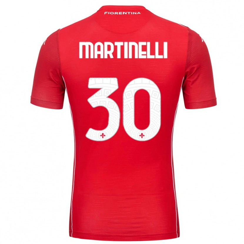 Danxen Women Tommaso Martinelli #30 Red White Goalkeeper Jersey 2025/26 T-Shirt