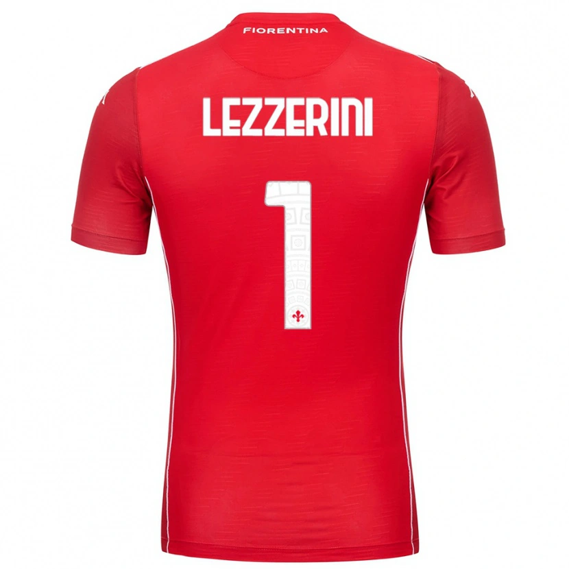 Danxen Women Luca Lezzerini #1 Red White Goalkeeper Jersey 2025/26 T-Shirt