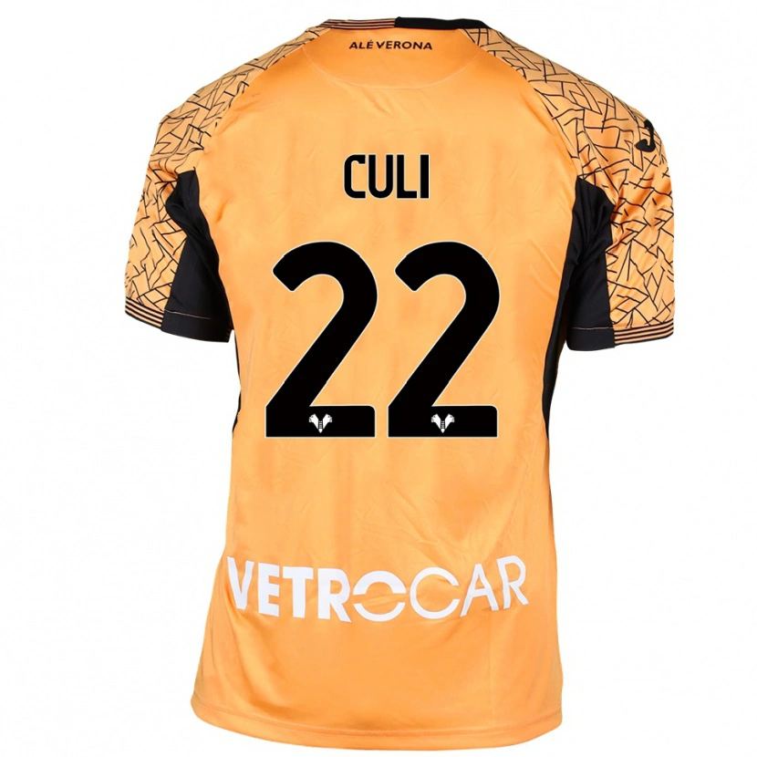 Danxen Women Daniel Culi #22 Orange Black White Goalkeeper Jersey 2025/26 T-Shirt