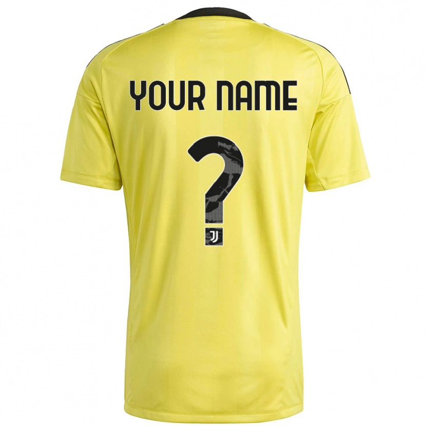 Danxen Women Juventus Yellow White Goalkeeper Jersey 2025/26 T-Shirt