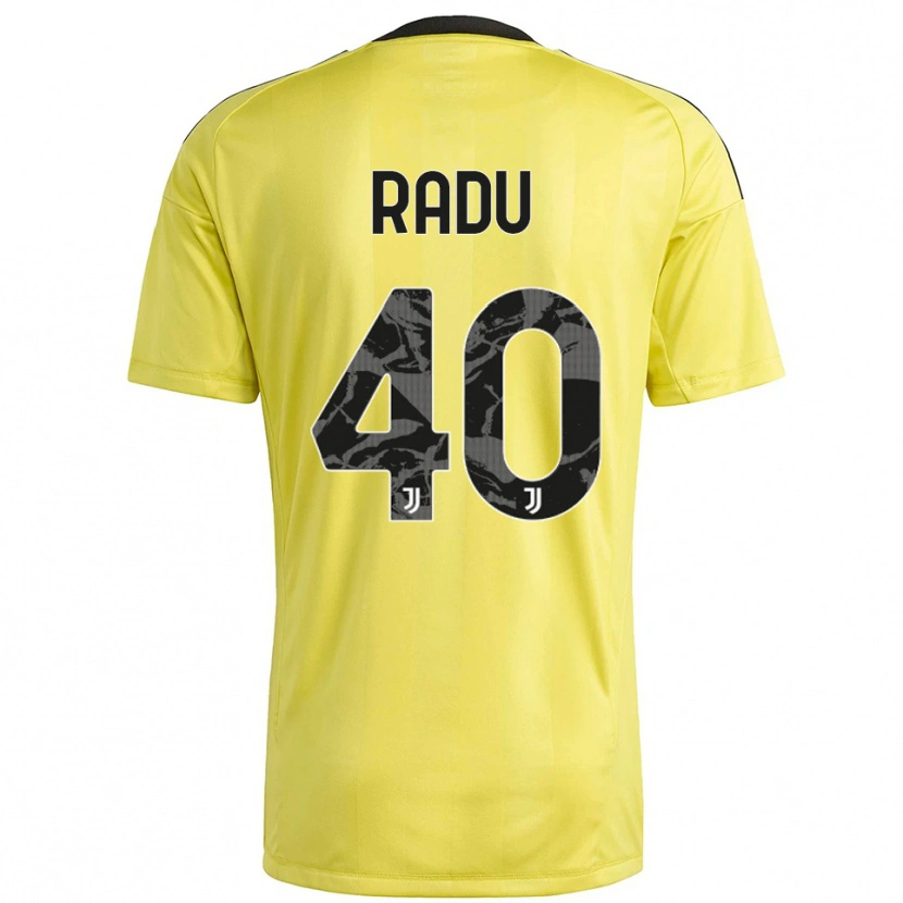 Danxen Women Riccardo Radu #40 Yellow White Goalkeeper Jersey 2025/26 T-Shirt