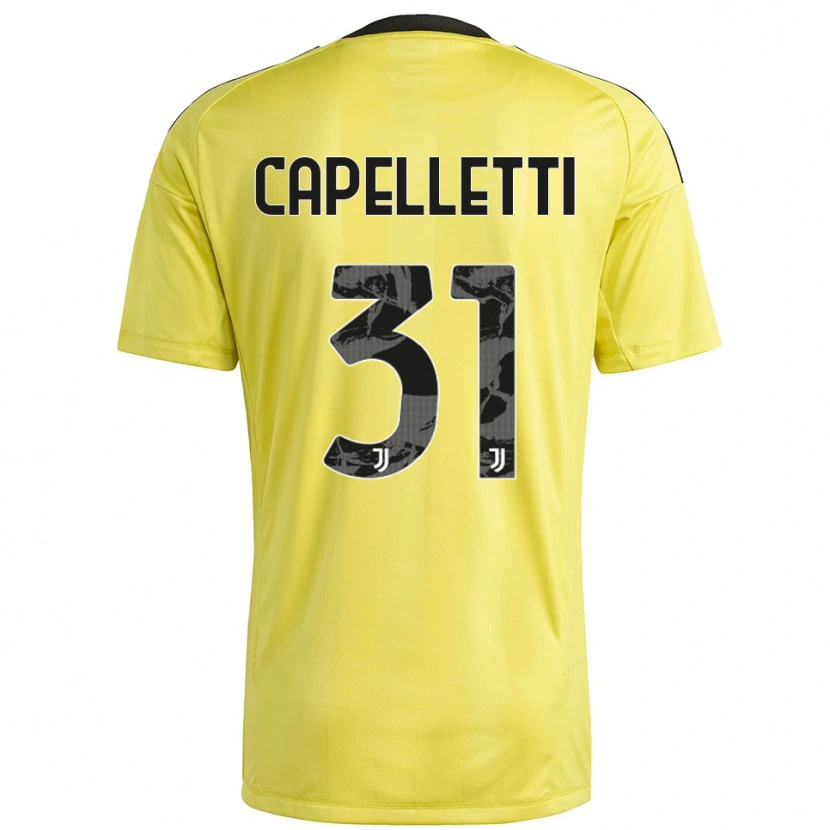 Danxen Women Alessia Capelletti #31 Yellow White Goalkeeper Jersey 2025/26 T-Shirt