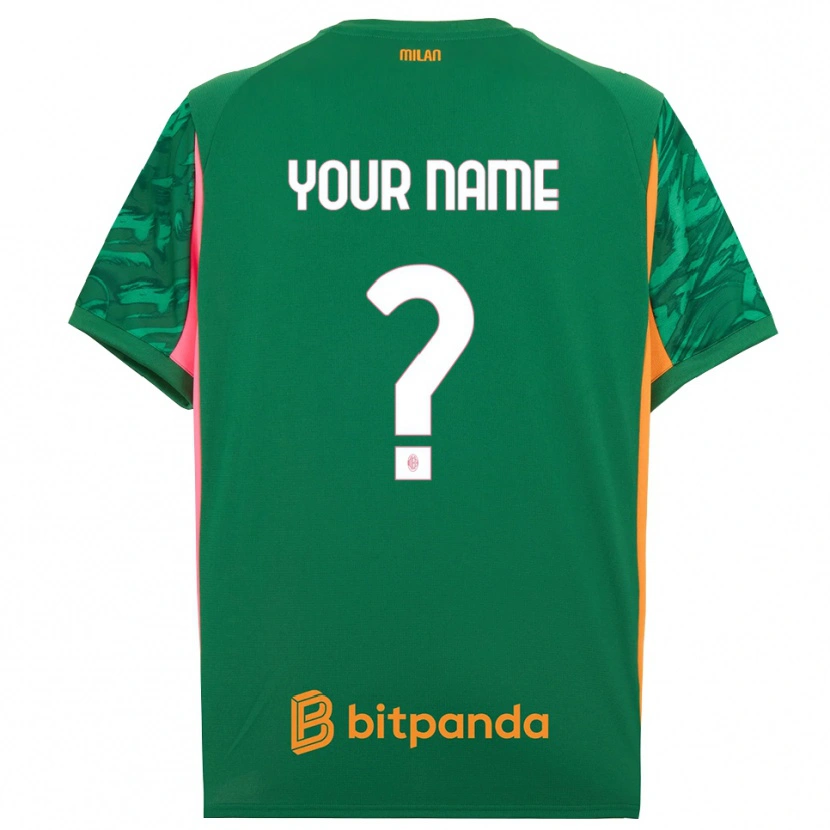 Danxen Women AC Milan Green Orange Pink Goalkeeper Jersey 2025/26 T-Shirt