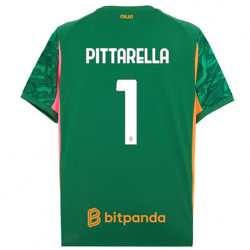 Danxen Women Matteo Pittarella #1 Green Orange Pink Goalkeeper Jersey 2025/26 T-Shirt