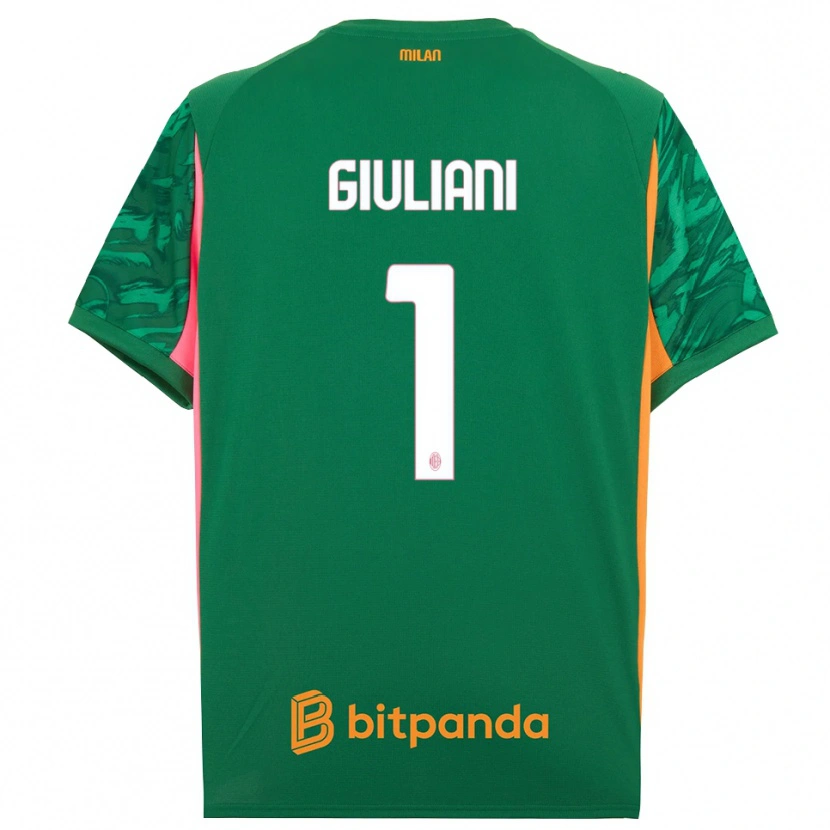 Danxen Women Laura Giuliani #1 Green Orange Pink Goalkeeper Jersey 2025/26 T-Shirt