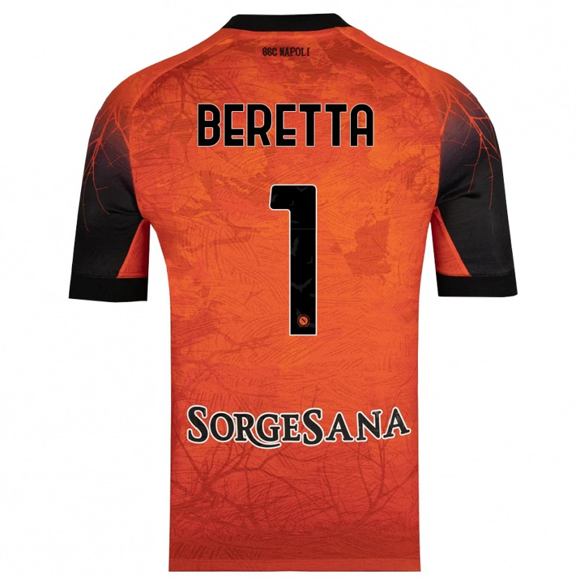 Danxen Women Beatrice Beretta #1 Orange Red Black Goalkeeper Jersey 2025/26 T-Shirt
