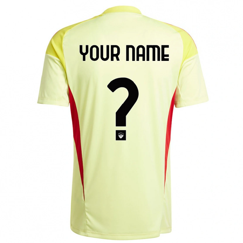 Danxen Women AS Roma Light Yellow Orange Goalkeeper Jersey 2025/26 T-Shirt