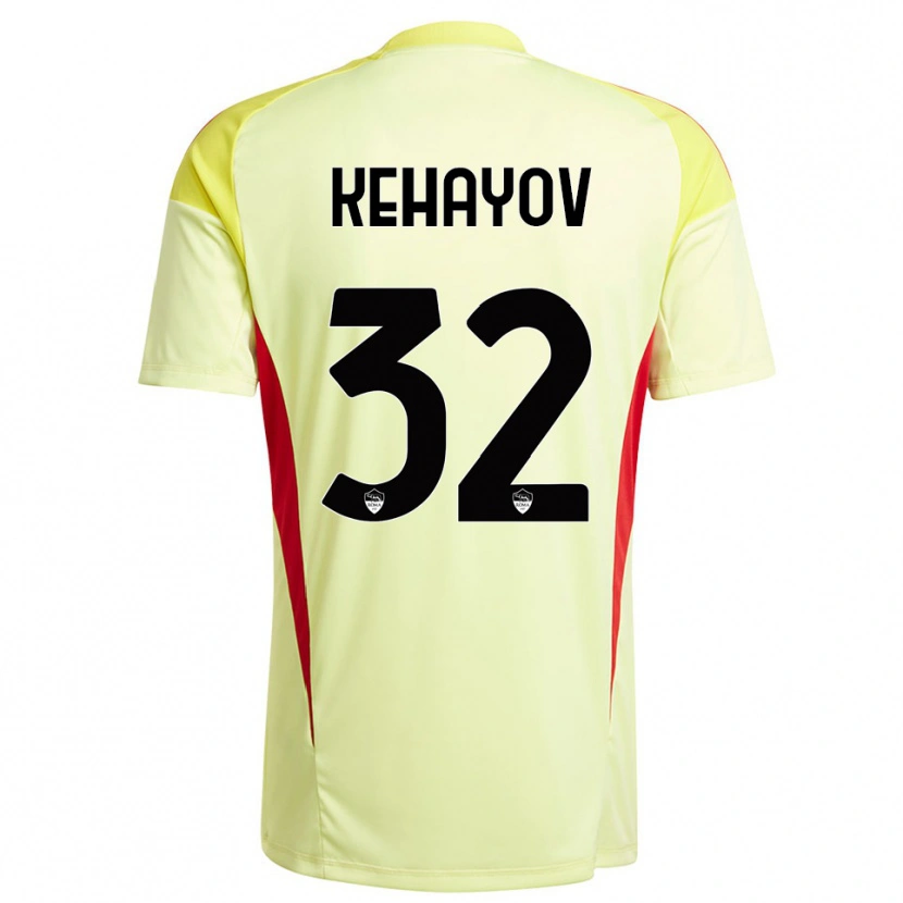 Danxen Women Atanas Kehayov #32 Light Yellow Orange Goalkeeper Jersey 2025/26 T-Shirt
