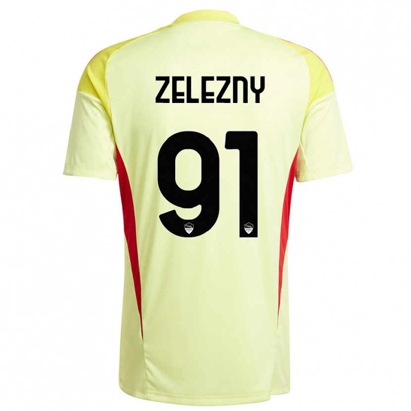 Danxen Women Radoslaw Zelezny #91 Light Yellow Orange Goalkeeper Jersey 2025/26 T-Shirt