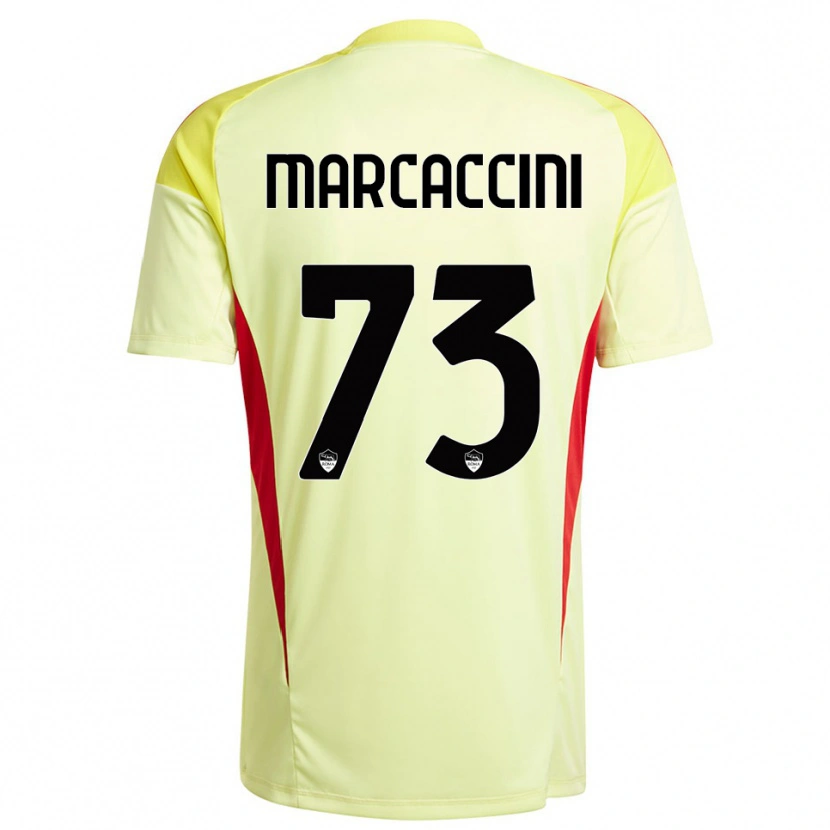 Danxen Women Alessio Marcaccini #73 Light Yellow Orange Goalkeeper Jersey 2025/26 T-Shirt