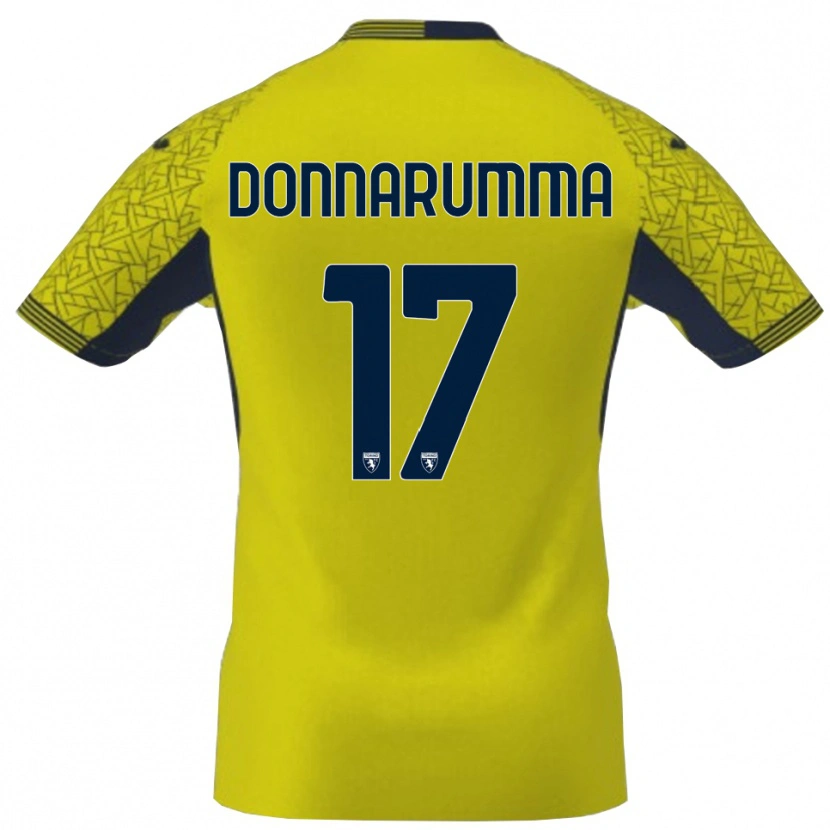 Danxen Women Antonio Donnarumma #17 Yellow Black Goalkeeper Jersey 2025/26 T-Shirt