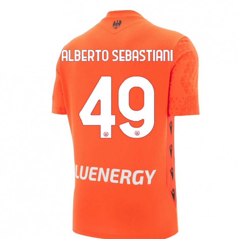 Danxen Women José Alberto Sebastiani #49 Orange Red Black Goalkeeper Jersey 2025/26 T-Shirt