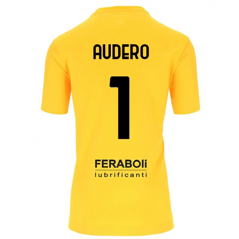Danxen Women Emil Audero #1 Yellow Black Goalkeeper Jersey 2025/26 T-Shirt