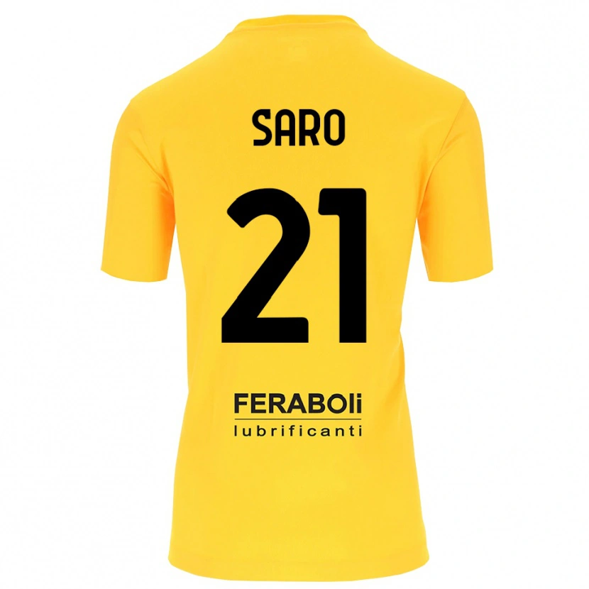 Danxen Women Gianluca Saro #21 Yellow Black Goalkeeper Jersey 2025/26 T-Shirt