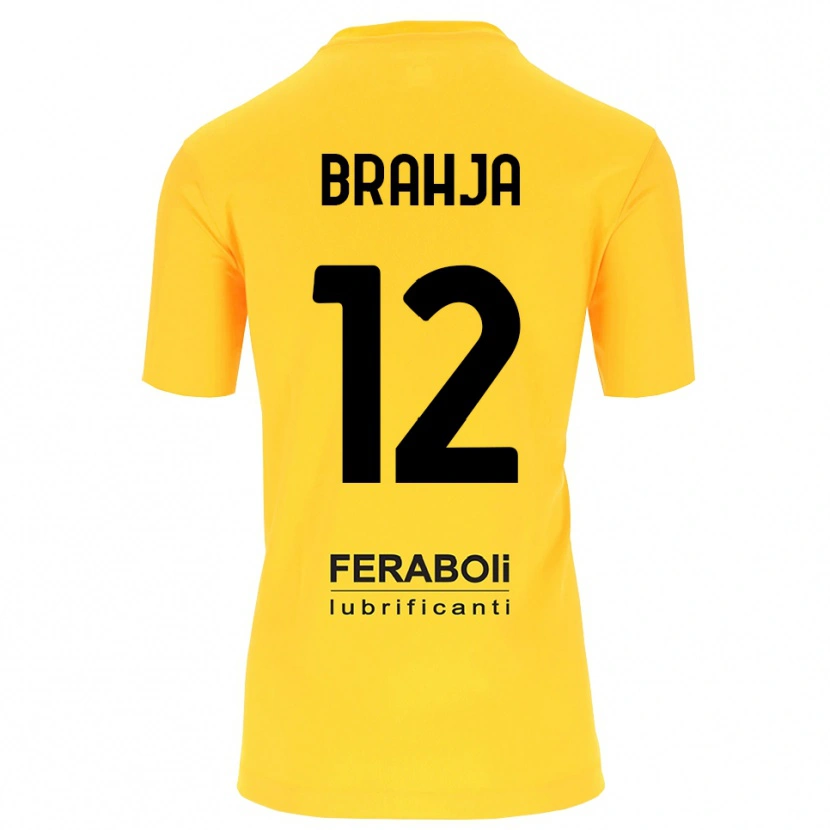 Danxen Women Thomas Brahja #12 Yellow Black Goalkeeper Jersey 2025/26 T-Shirt