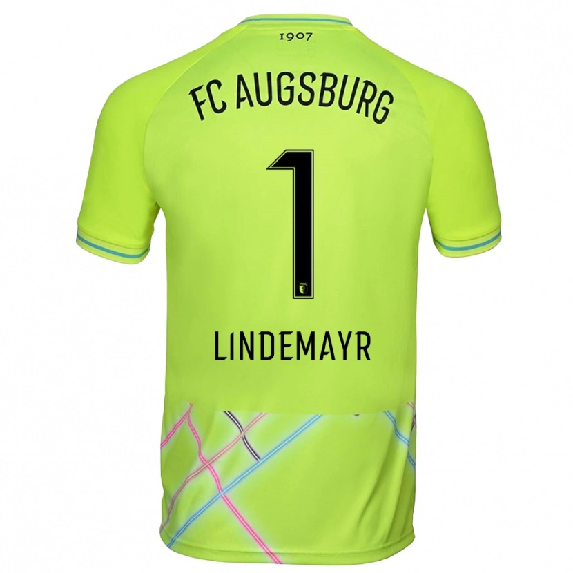 Danxen Women Lisa Lindemayr #1 Green Yellow Black Goalkeeper Jersey 2025/26 T-Shirt