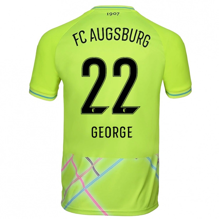 Danxen Women Noah George #22 Green Yellow Black Goalkeeper Jersey 2025/26 T-Shirt