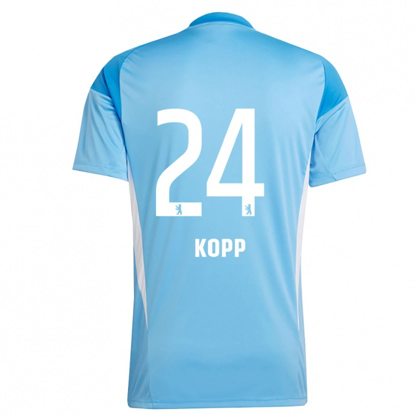 Danxen Women Marvin Kopp #24 Blue Black Goalkeeper Jersey 2025/26 T-Shirt