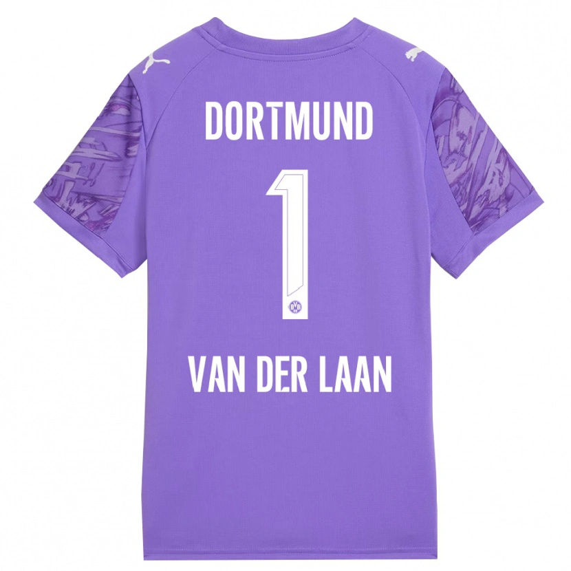 Danxen Women Laura Van Der Laan #1 Lilac White Goalkeeper Jersey 2025/26 T-Shirt