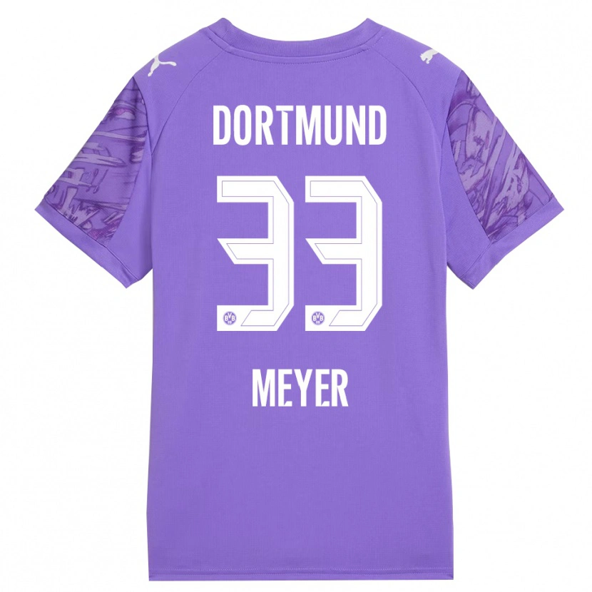 Danxen Women Alexander Meyer #33 Lilac White Goalkeeper Jersey 2025/26 T-Shirt