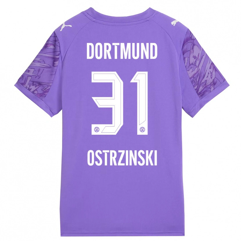 Danxen Women Silas Ostrzinski #31 Lilac White Goalkeeper Jersey 2025/26 T-Shirt