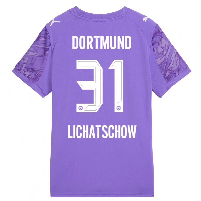 Danxen Women Deniese Lichatschow #31 Lilac White Goalkeeper Jersey 2025/26 T-Shirt