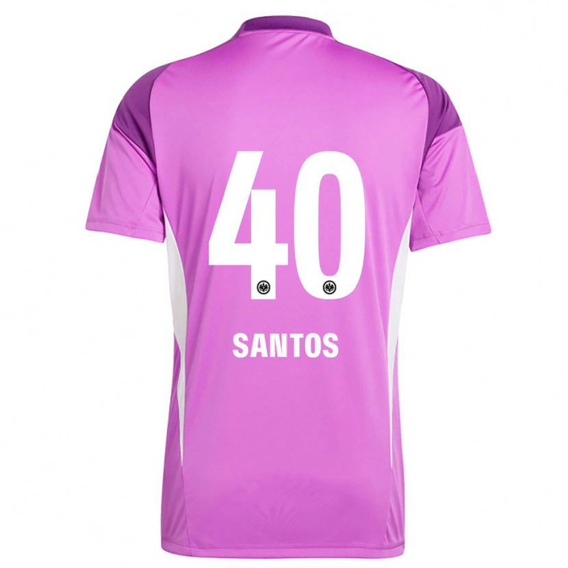 Danxen Women Kauã Santos #40 Lilac White Goalkeeper Jersey 2025/26 T-Shirt