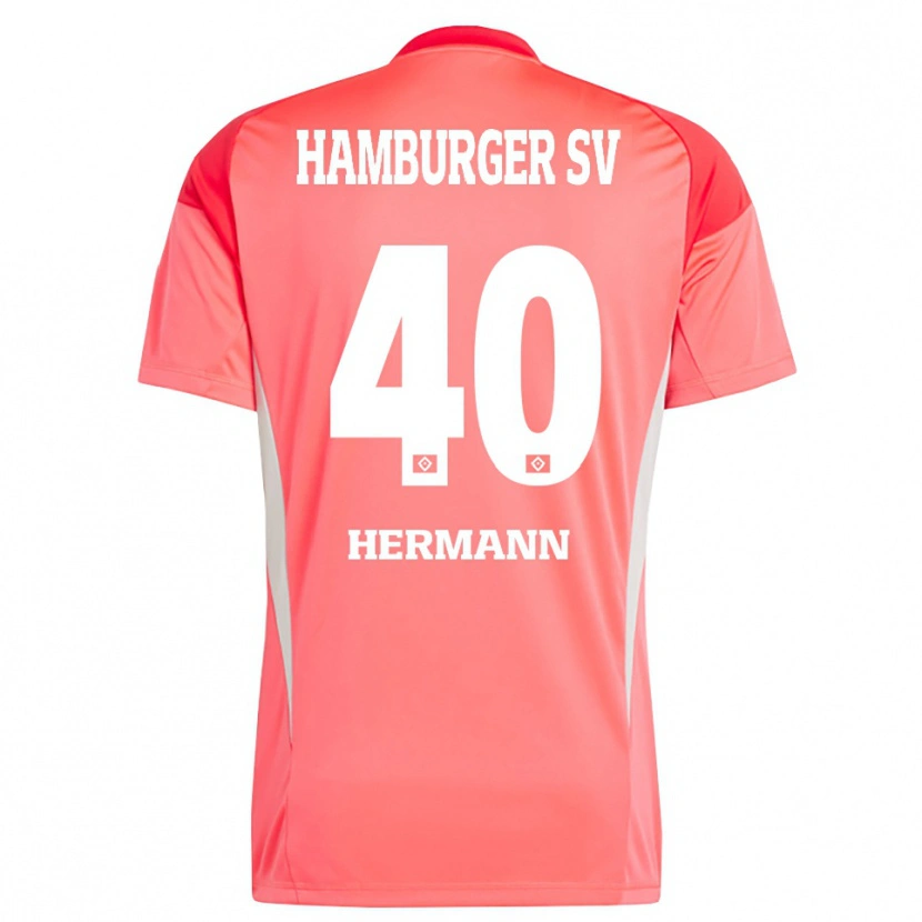 Danxen Women Hannes Hermann #40 Red Orange Goalkeeper Jersey 2025/26 T-Shirt