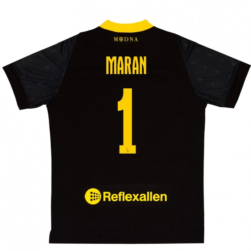 Danxen Women Andrea Maran #1 Black Yellow Goalkeeper Jersey 2025/26 T-Shirt