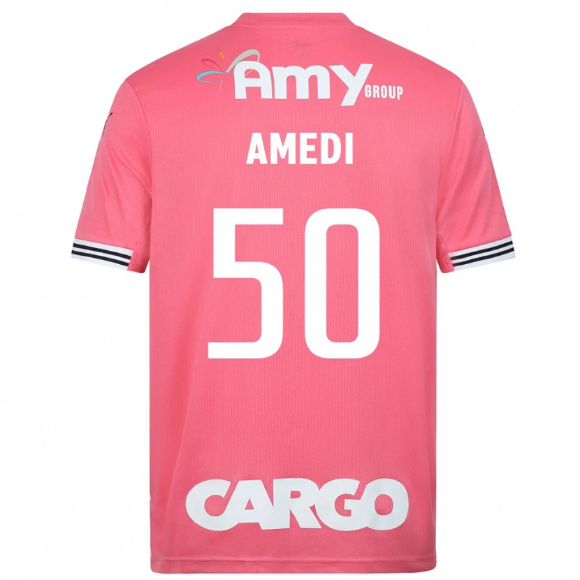Danxen Women Roie Amedi #50 Pink White Goalkeeper Jersey 2025/26 T-Shirt