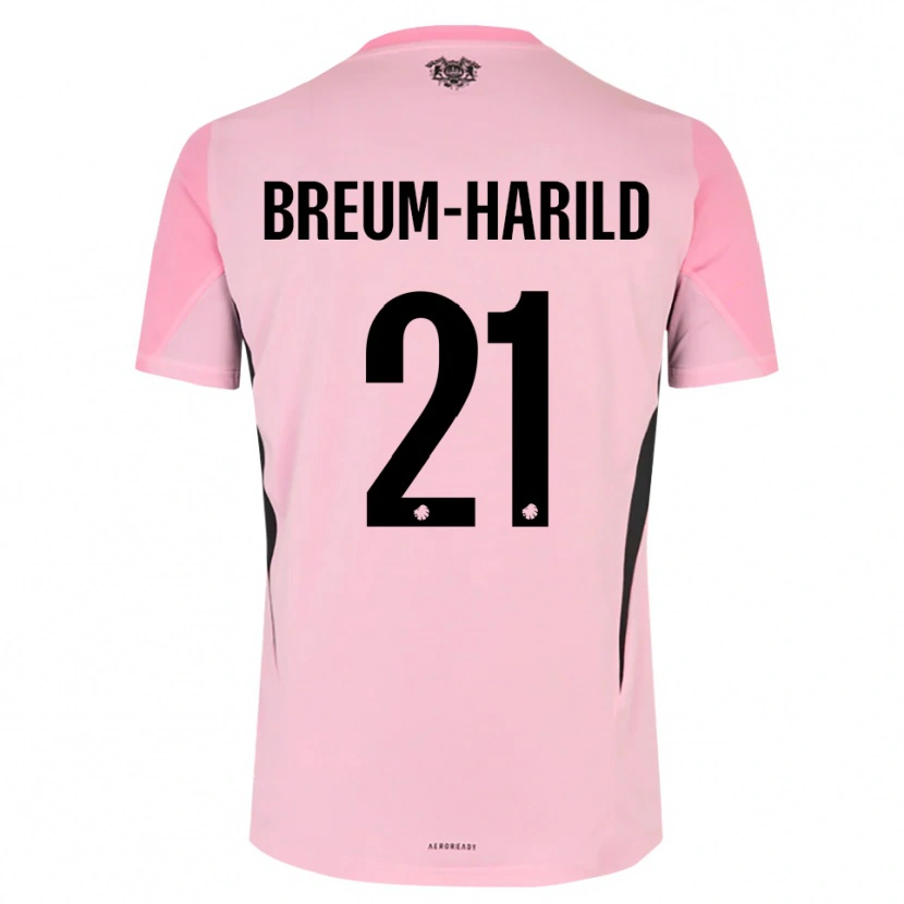 Danxen Women Tobias Breum-Harild #21 Pink Black Goalkeeper Jersey 2025/26 T-Shirt