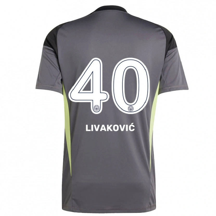 Danxen Women Dominik Livakovic #40 Dim Gray Black Goalkeeper Jersey 2025/26 T-Shirt