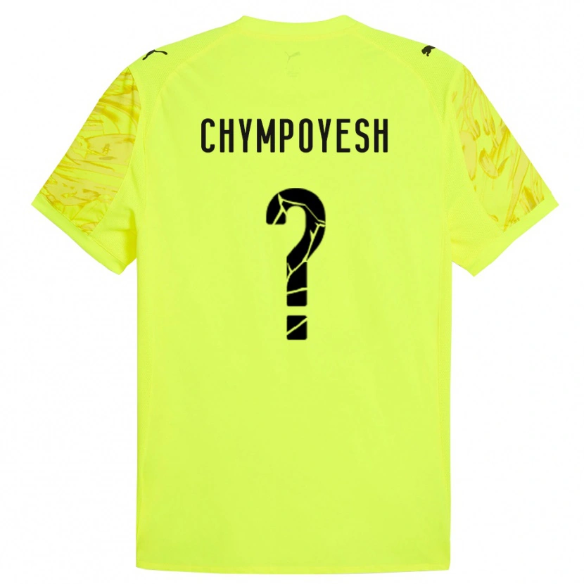 Danxen Women Vladyslav Chympoyesh #0 Green Yellow Goalkeeper Jersey 2025/26 T-Shirt