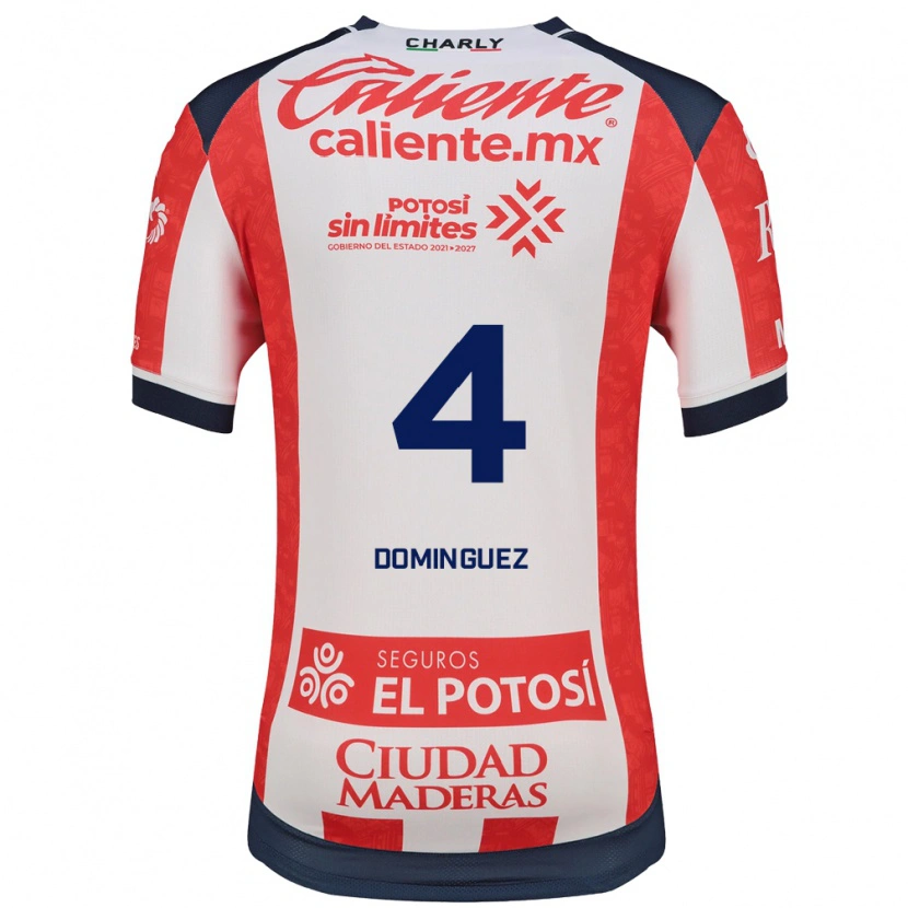 Danxen Kid Julio Cesar Dominguez #4 Red White Black Home Jersey 2026/27 T-Shirt
