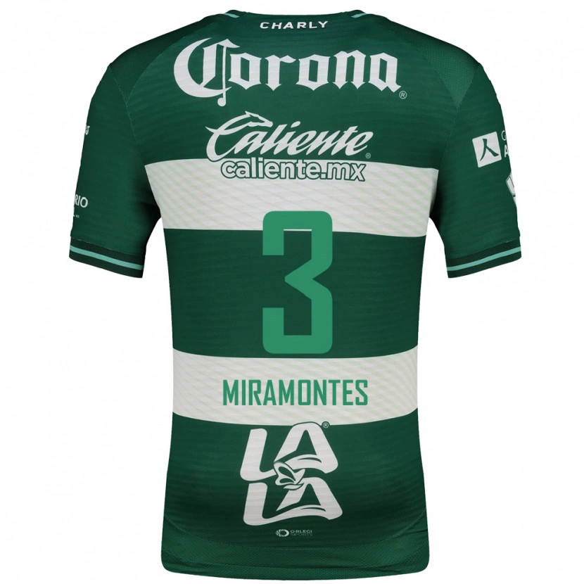 Danxen Kid Natalia Miramontes #3 Green White Home Jersey 2026/27 T-Shirt