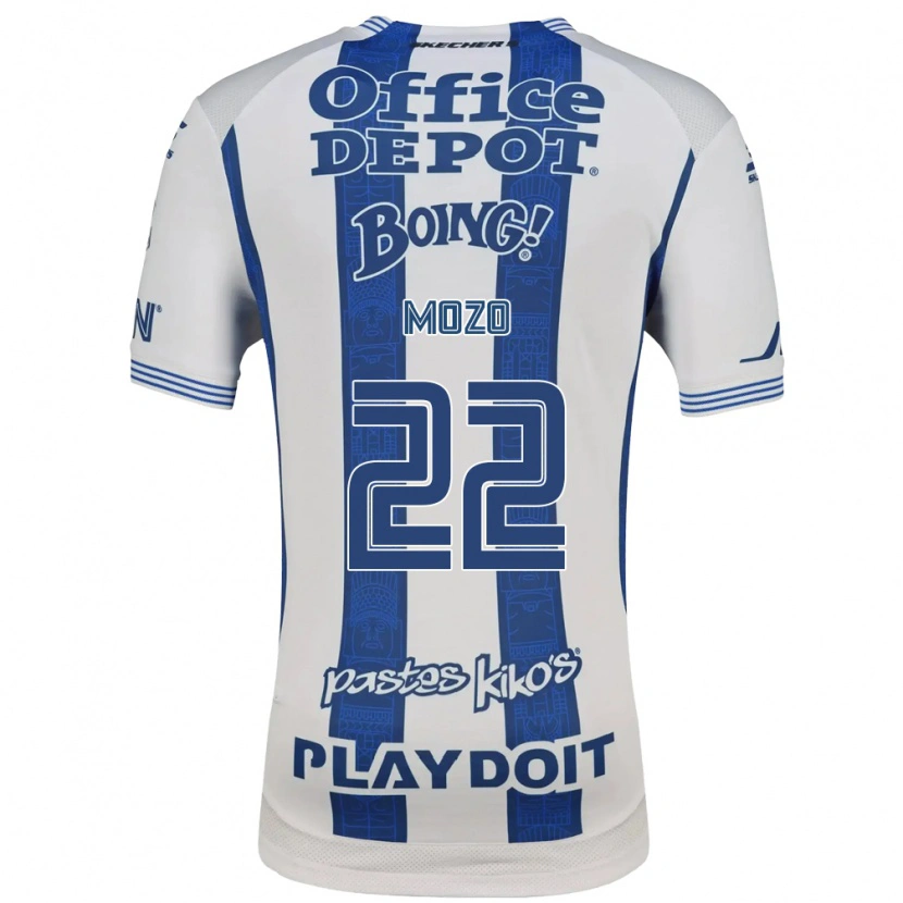 Danxen Kid Alan Mozo #22 White Navy Blue Home Jersey 2026/27 T-Shirt