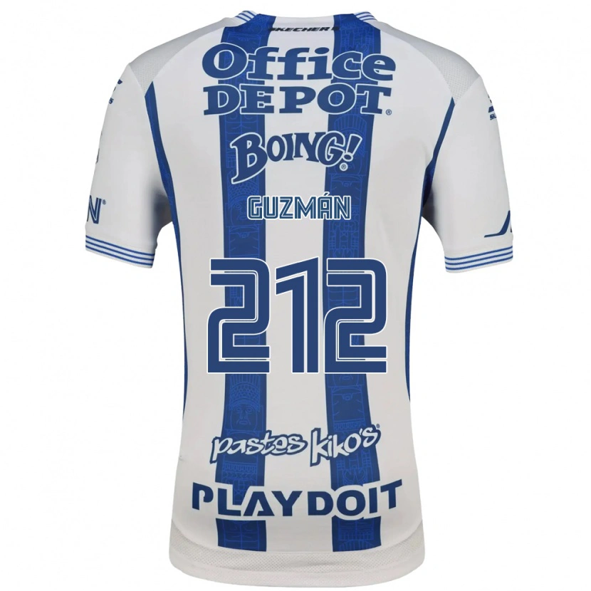 Danxen Kid Enrique Guzmán #212 White Navy Blue Home Jersey 2026/27 T-Shirt