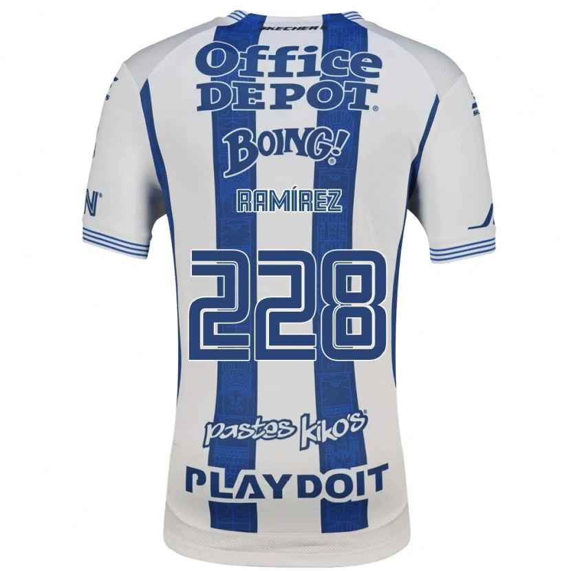 Danxen Kid Edrick Ramírez #228 White Navy Blue Home Jersey 2026/27 T-Shirt