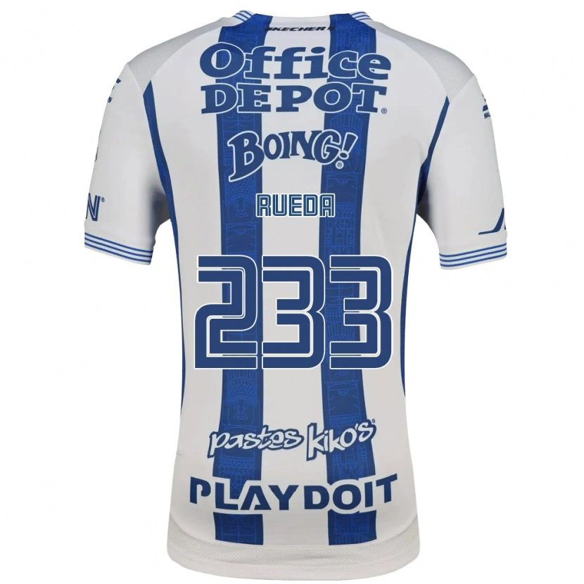 Danxen Kid Mateo Rueda #233 White Navy Blue Home Jersey 2026/27 T-Shirt